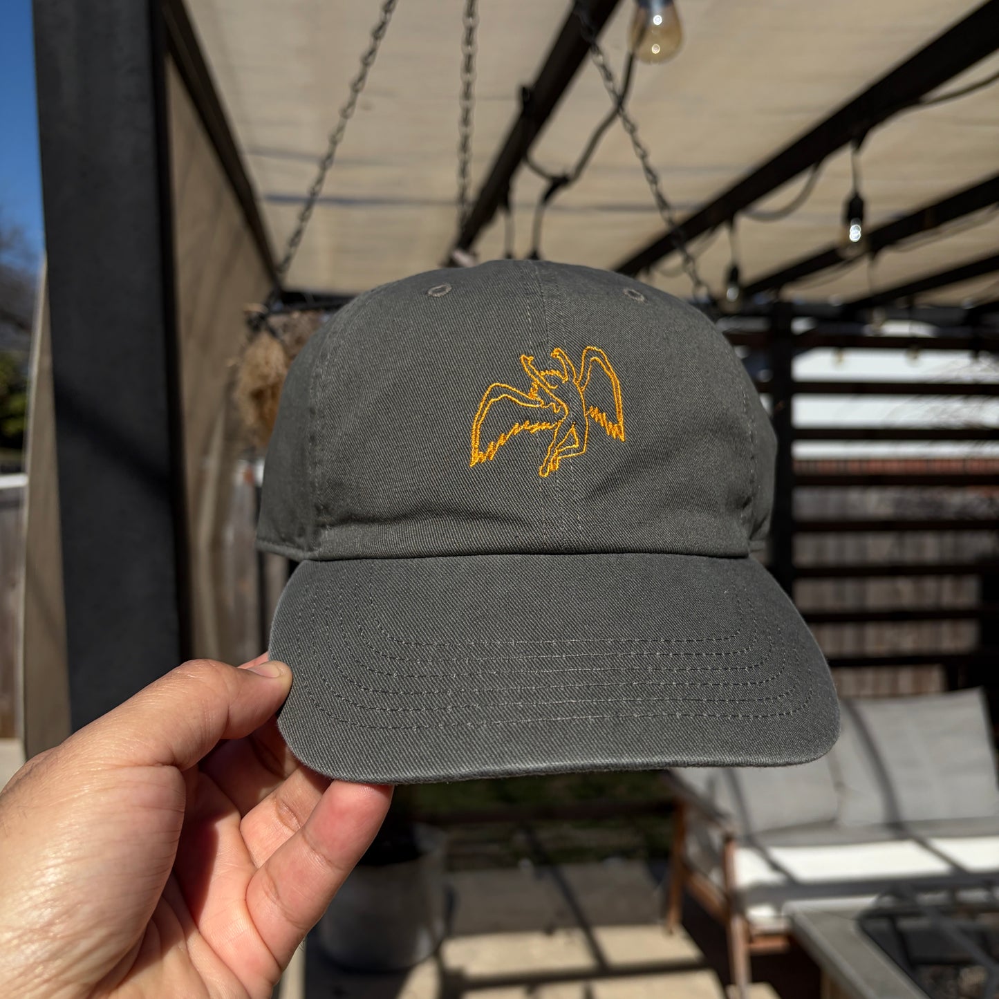 Led Zep Hat (Olive/Gold)