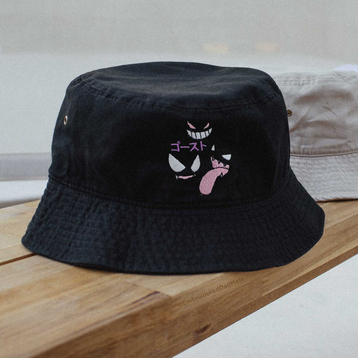 Ghost Type Anime Embroidered Bucket Hat – Embroidered Dad Hats