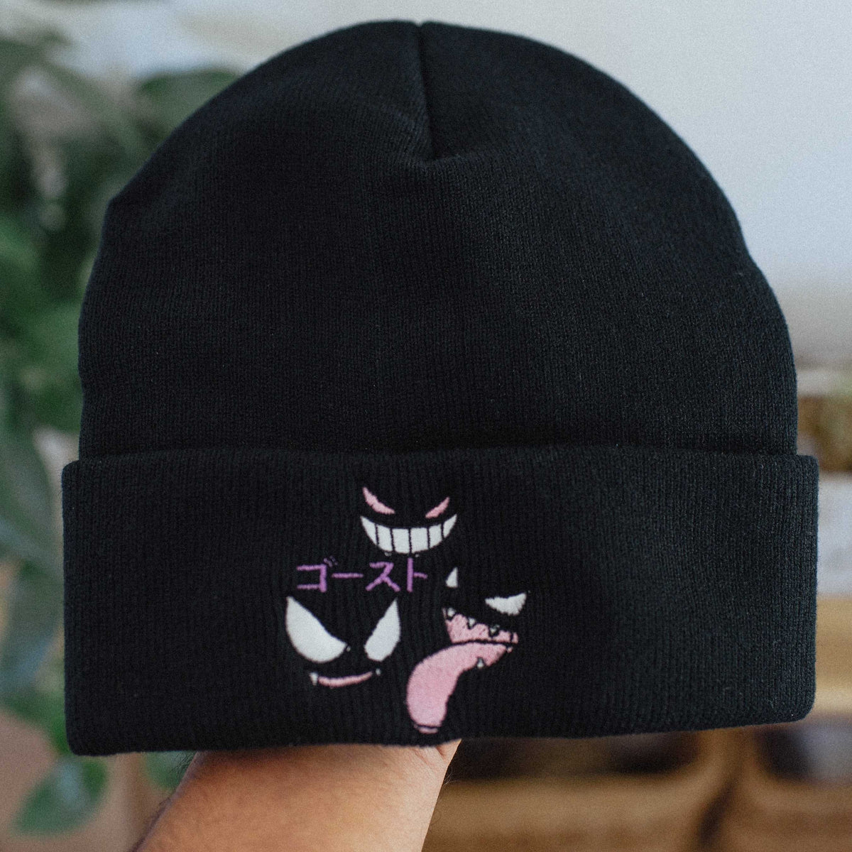 Ghost Type Anime Embroidered Beanie