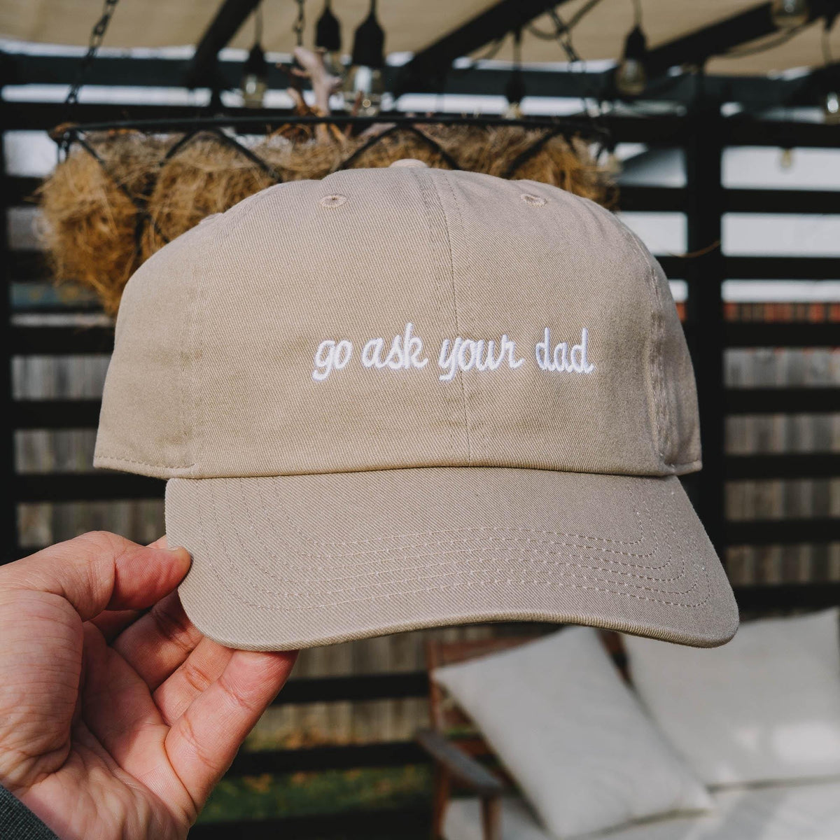 Go Ask Your Dad Embroidered Hat