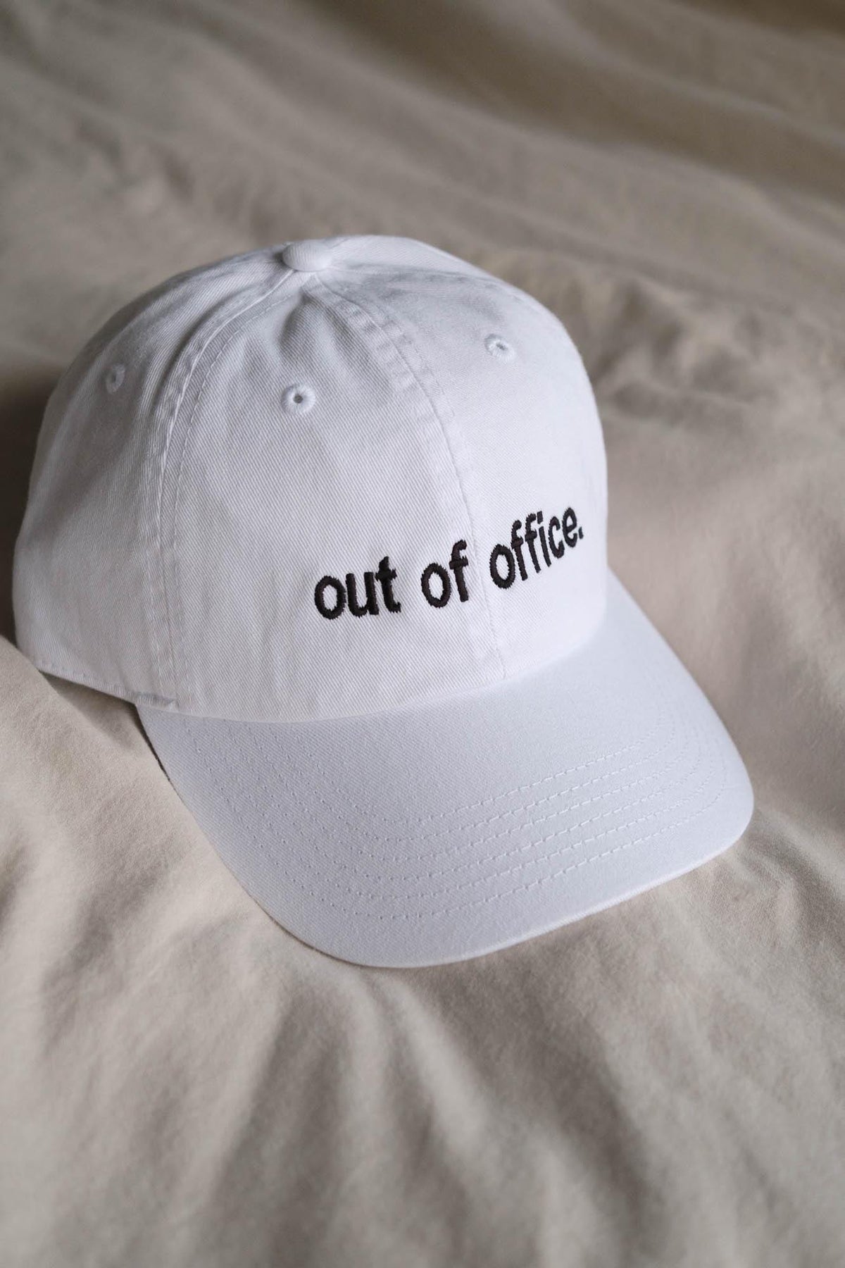 Out of Office Vacation Work Embroidered Hat Dad Cap