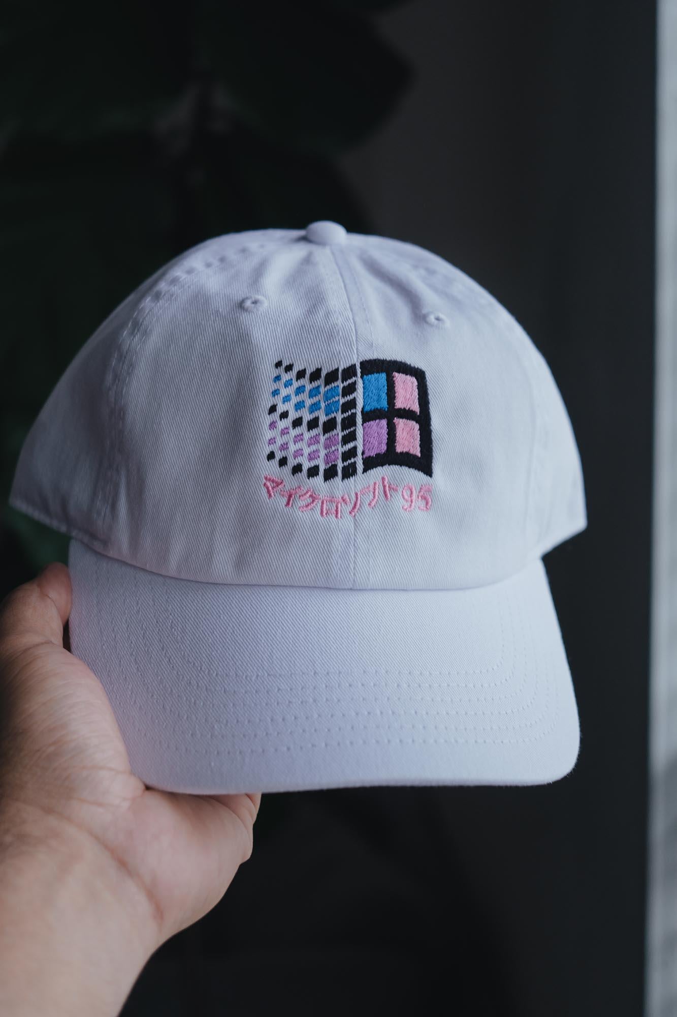 Windows 95 Vaporwave Retro Embroidered Hat