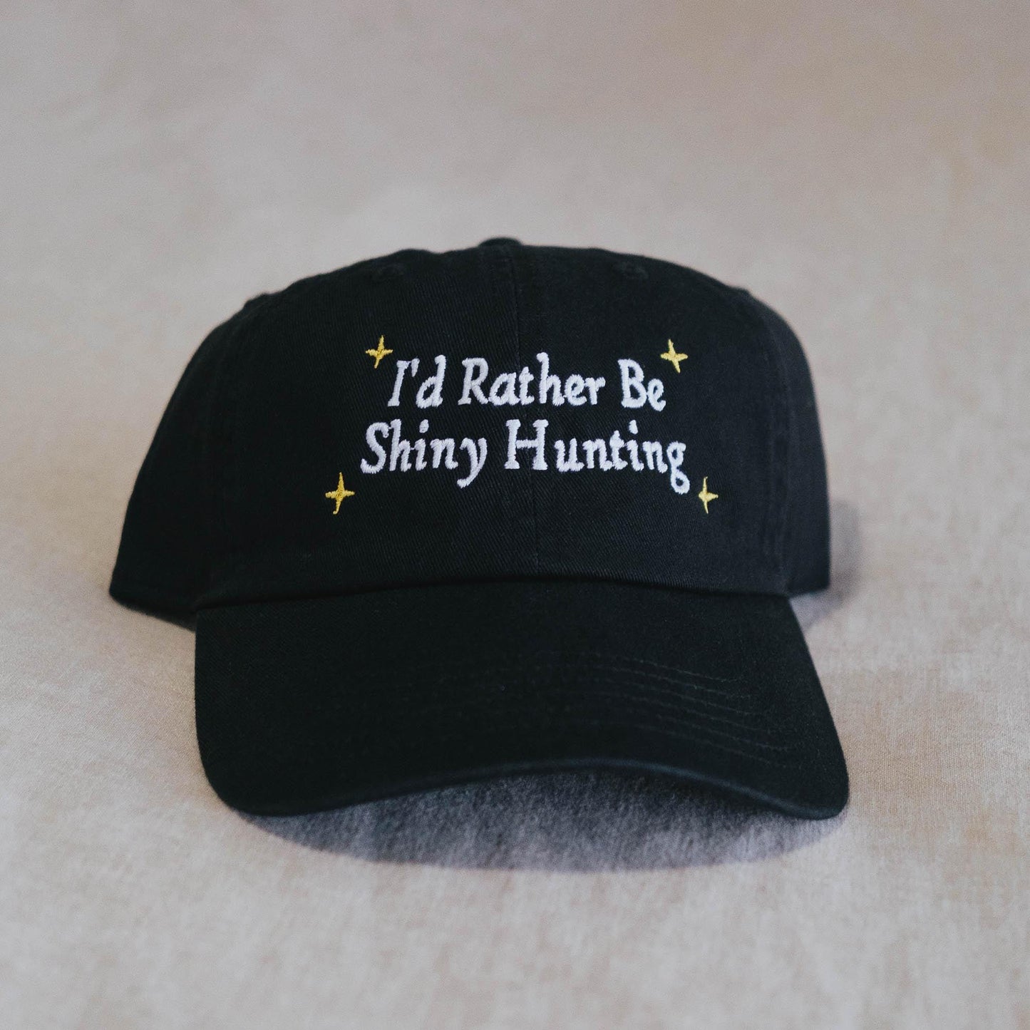 I'd Rather be Shiny Hunting Anime Embroidered Hat