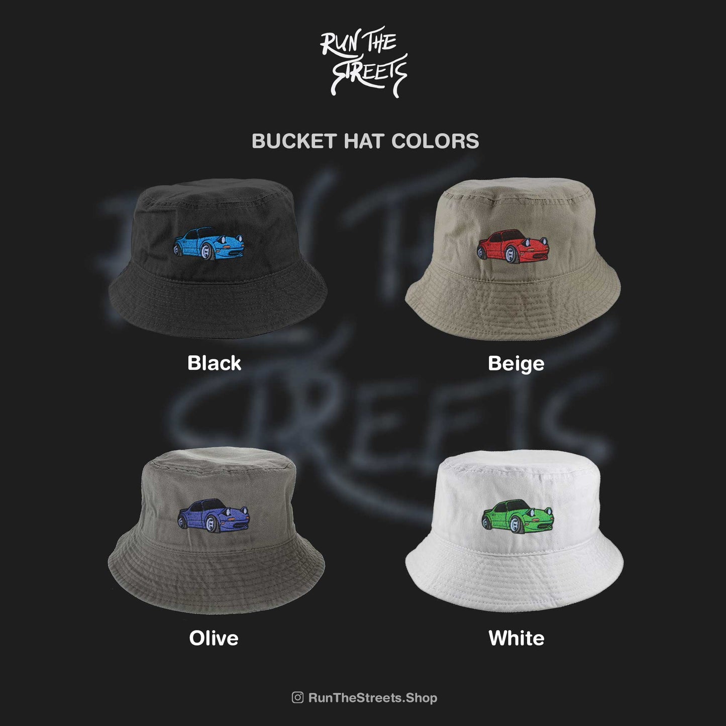 Nissan 240SX JDM Car Embroidered Bucket Hat