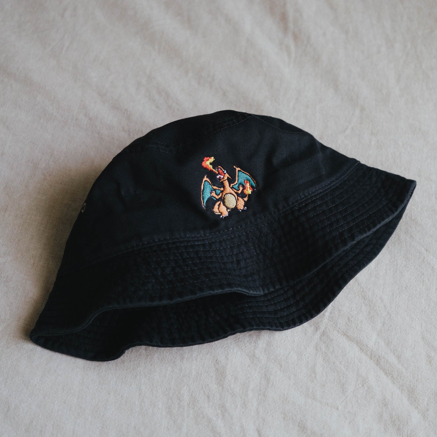 Charizard Anime Embroidered Bucket Hat