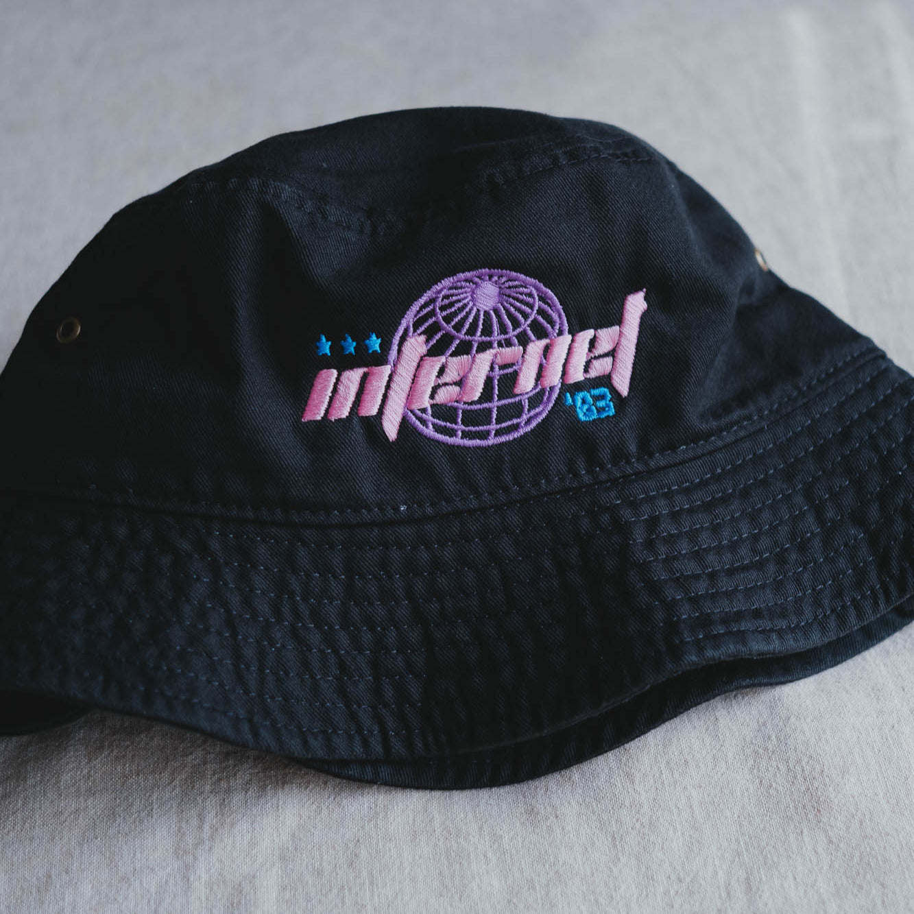Internet Y2K Style Embroidered Bucket Hat