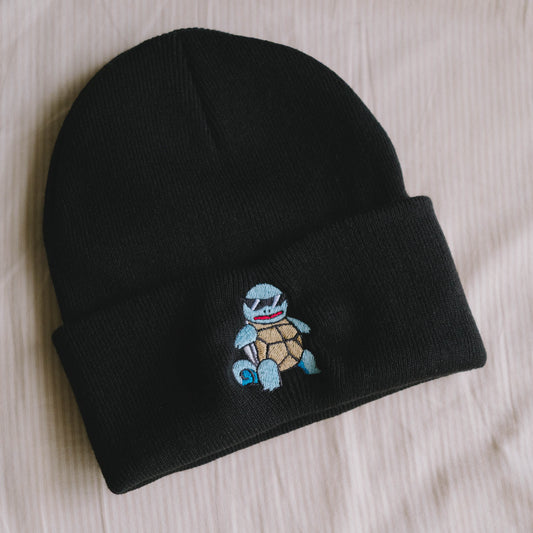 Squirtle Squad Anime Embroidered Beanie