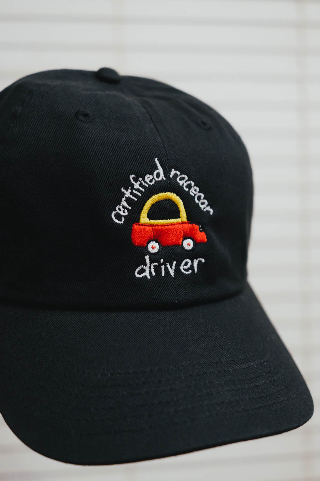 Certified Race Car Driver Funny Meme Embroidered Hat