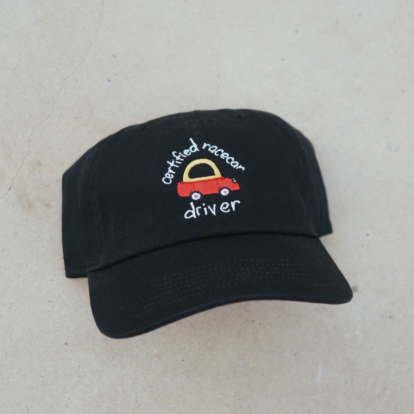 Certified Race Car Driver Funny Meme Embroidered Hat
