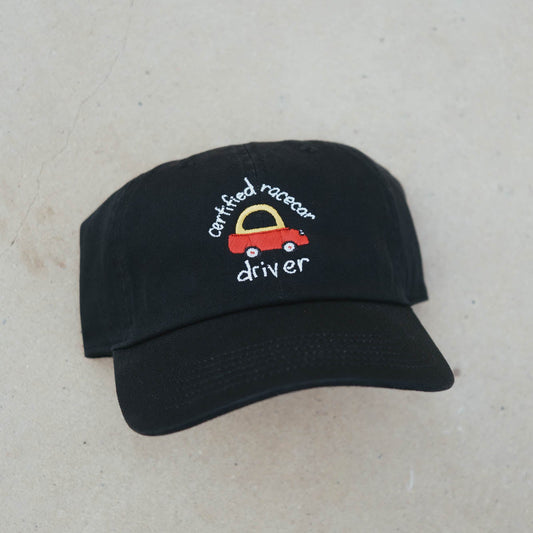 Certified Race Car Driver Funny Meme Embroidered Hat