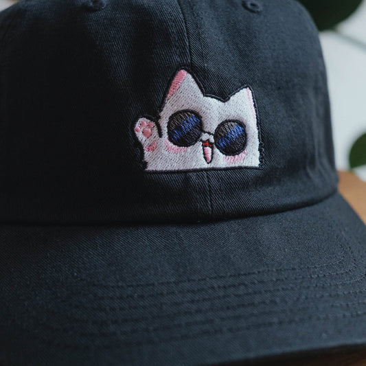 Gojo Cat Embroidered Dad Hat