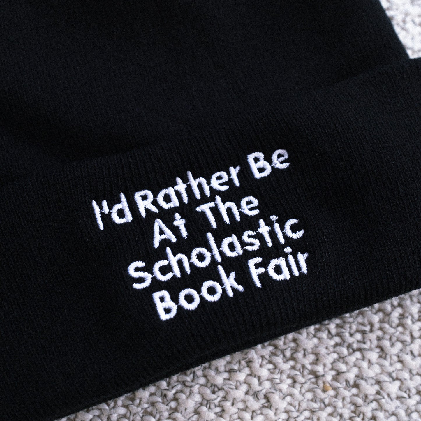 Custom Text Personalized Embroidered Beanie