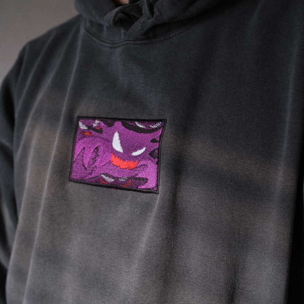 Haunter Ghost Type Embroidered Hoodie / T-Shirt