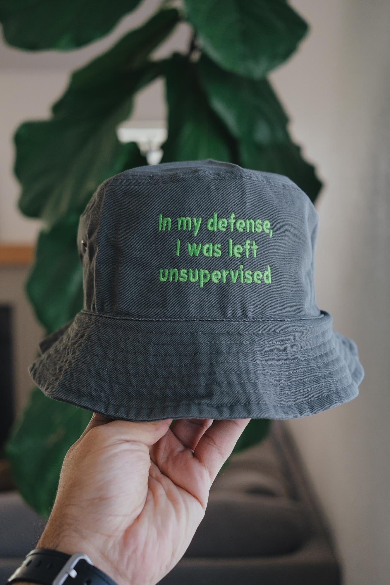 Your Text Here Embroidered Bucket Hat