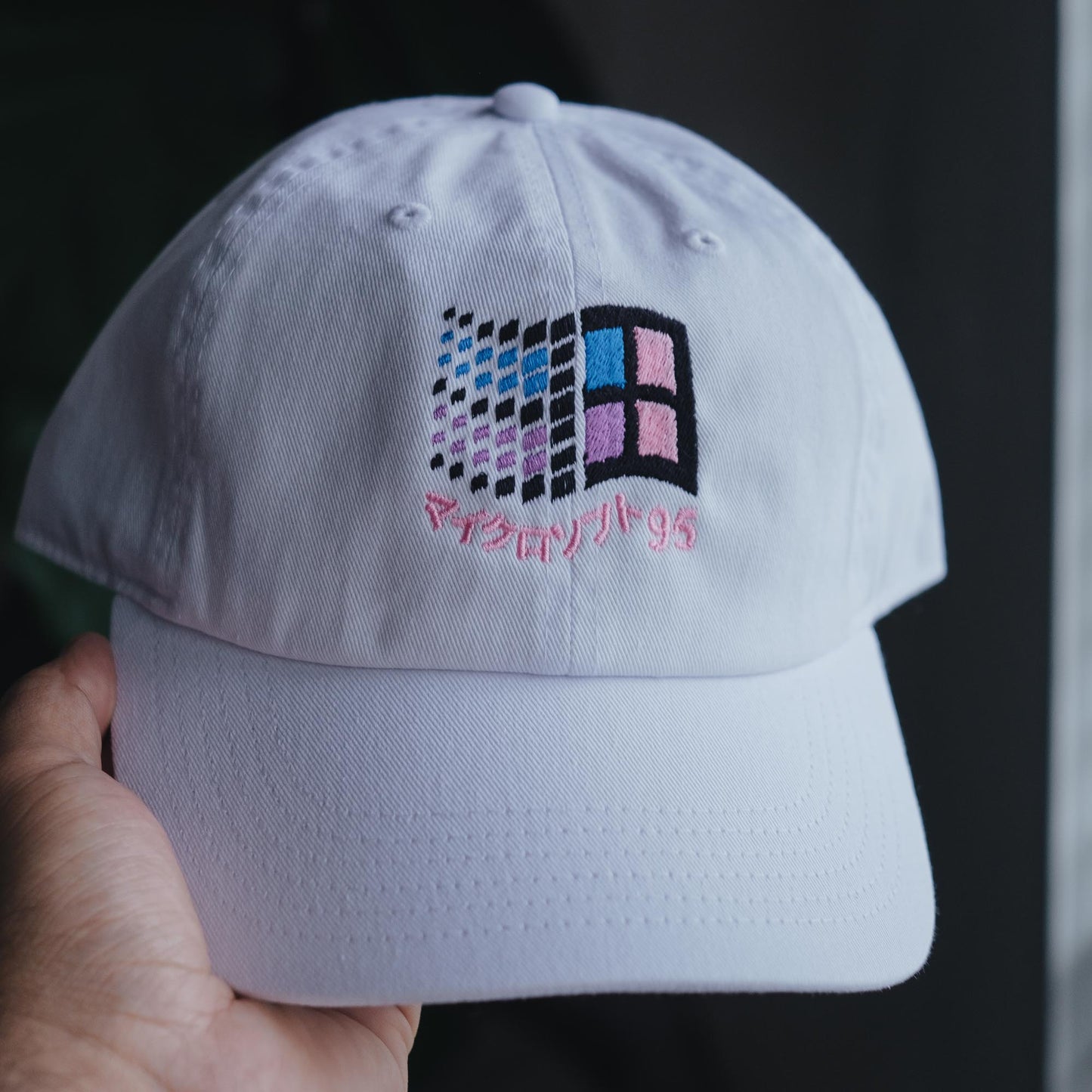 Windows 95 Vaporwave Retro Embroidered Hat