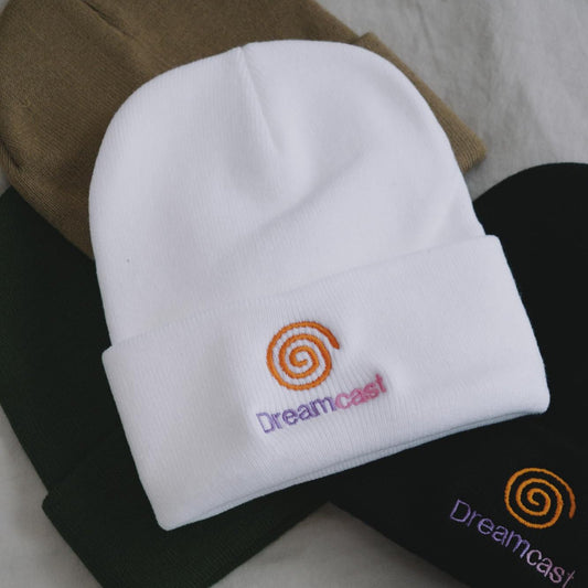 Dreamcast Vaporwave Retro Embroidered Beanie