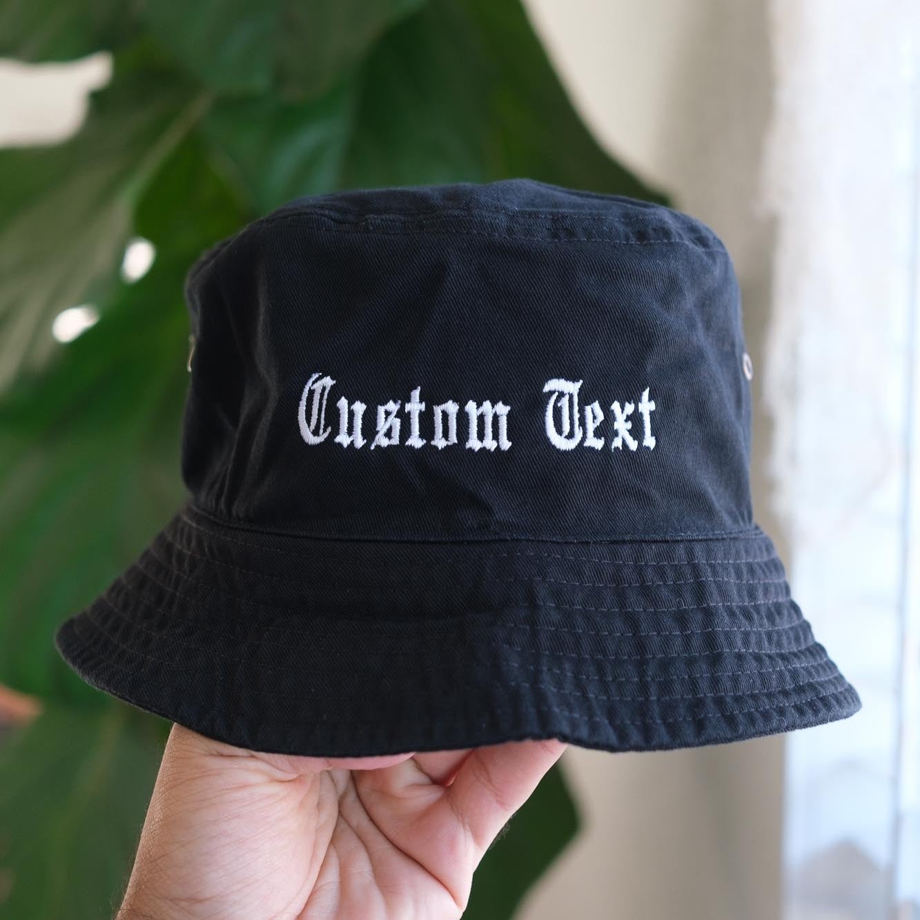 Your Text Here Embroidered Bucket Hat