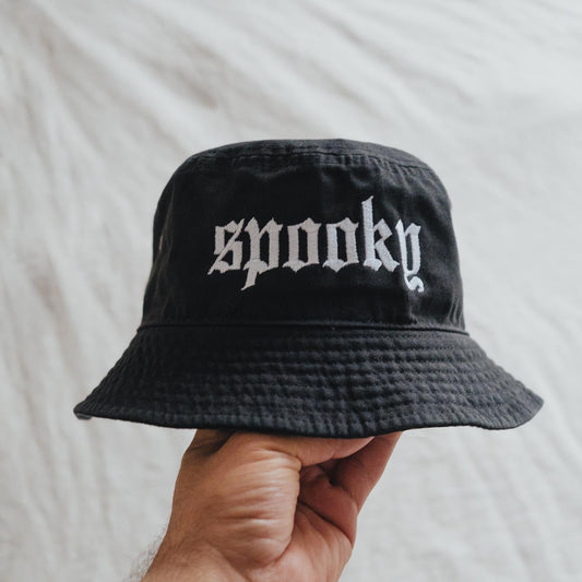 Spooky Embroidered Bucket Hat