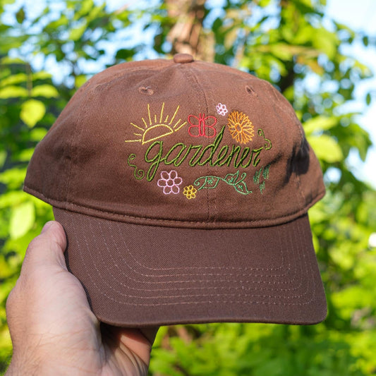 Gardener Botanical Embroidered Hat
