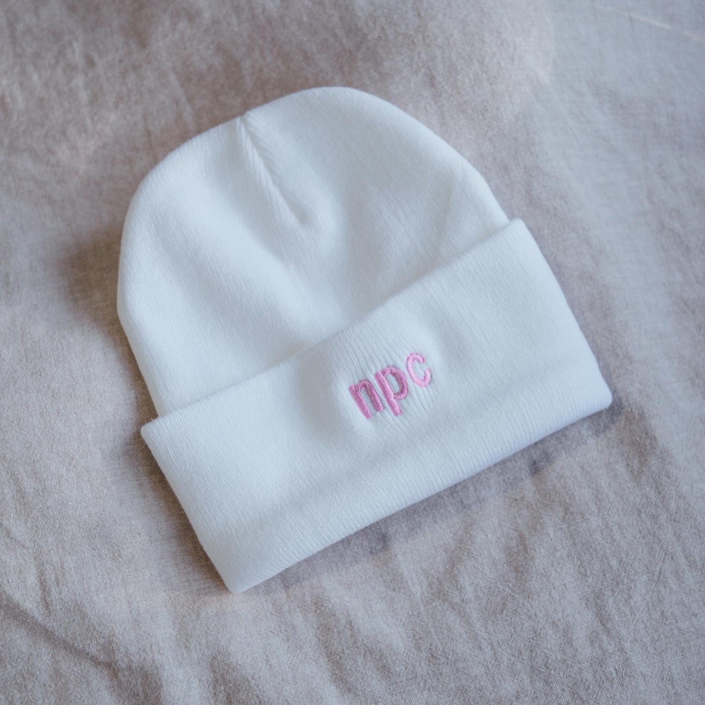 Custom Text Personalized Embroidered Beanie