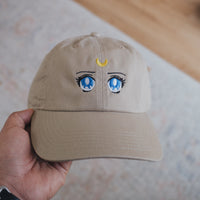 Anime Eyes Embroidered Dad Hat