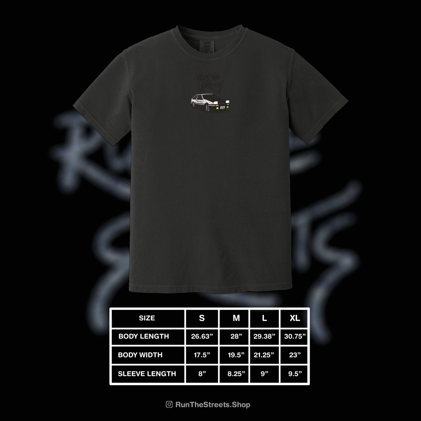 Toyota Corolla Trueno AE86 JDM Car Embroidered T-Shirt