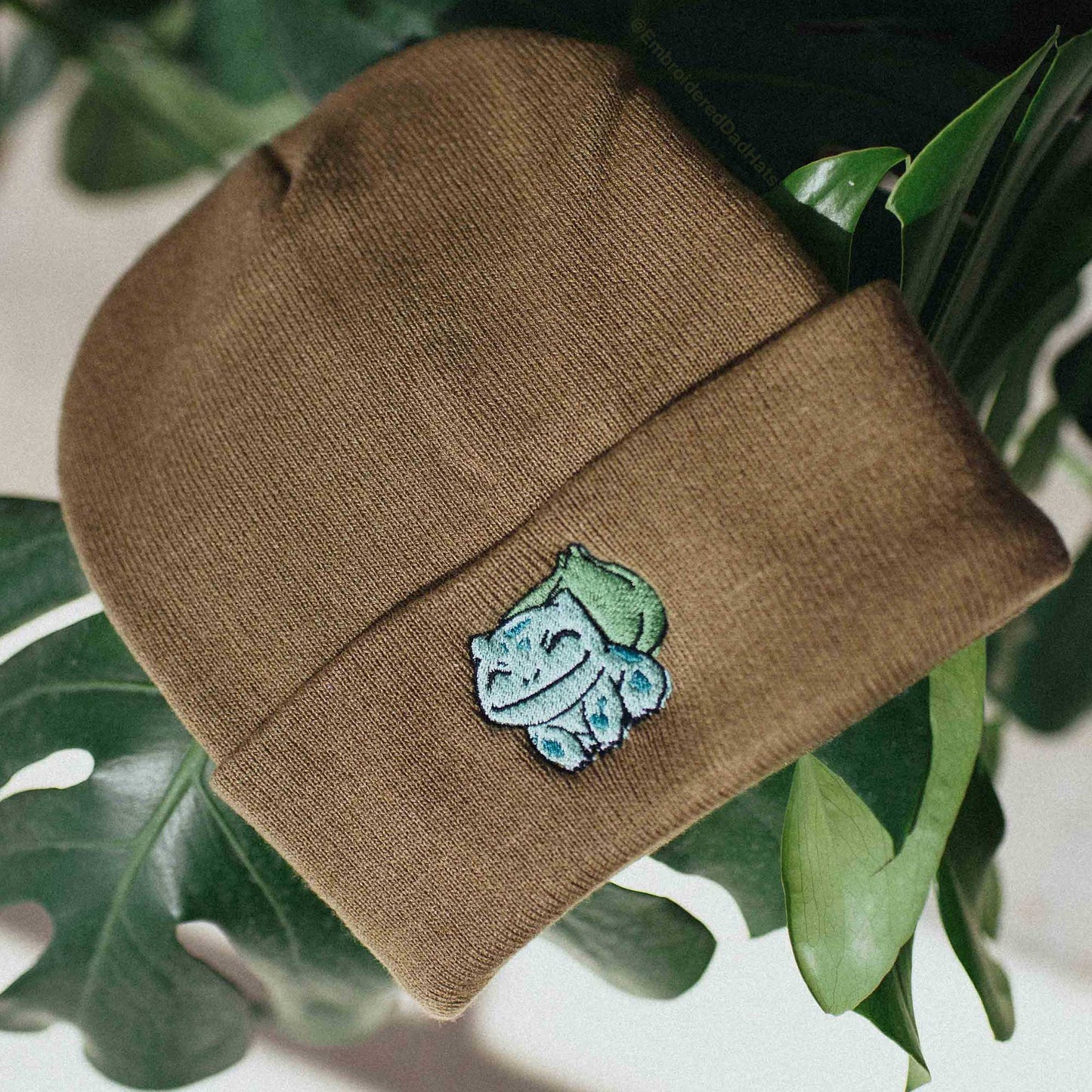 Bulbasaur Anime Embroidered Beanie