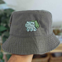 Bulbasaur Anime Embroidered Bucket Hat
