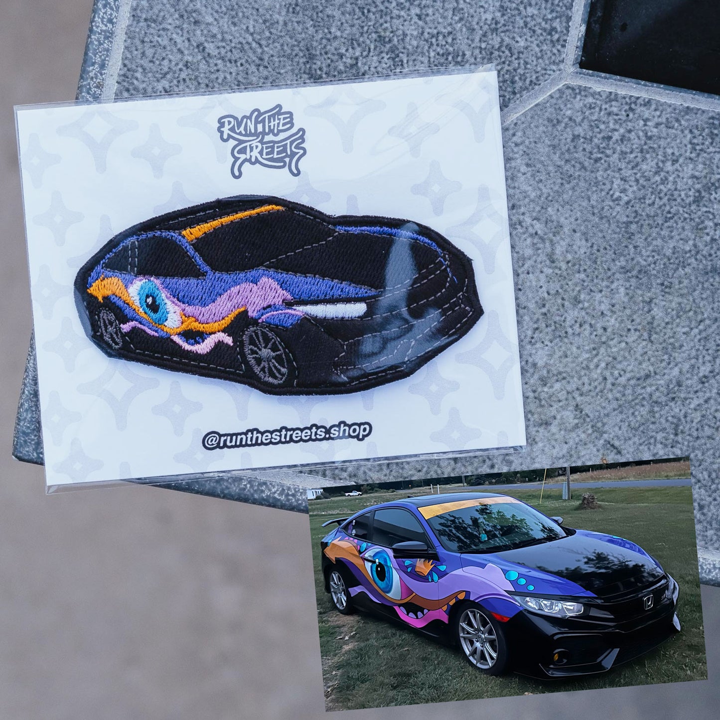 Custom Car Embroidered Patch