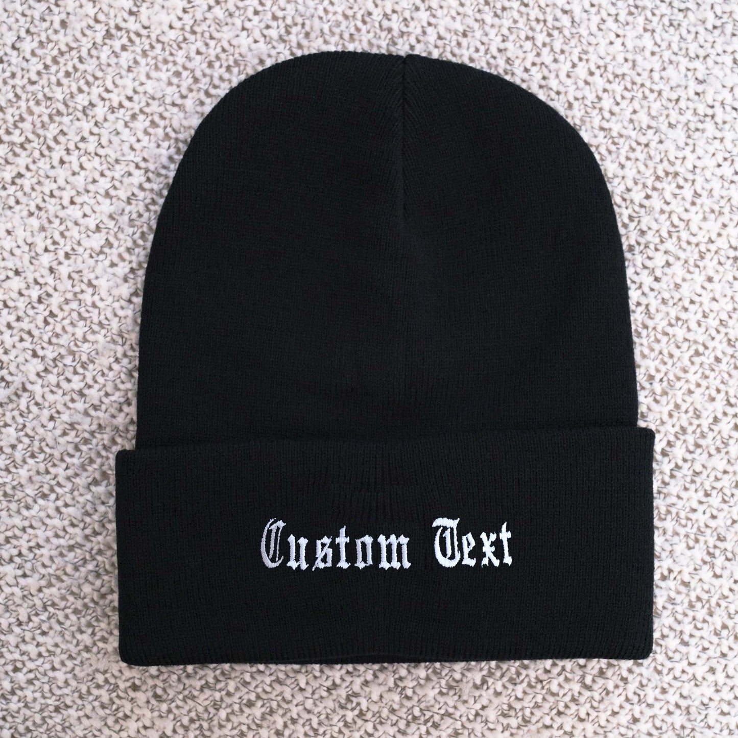 Your Text Here Embroidered Beanie