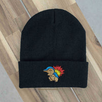 Cyndaquil Anime Embroidered Beanie