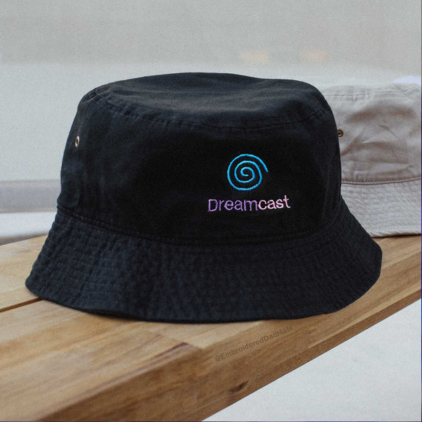 Dreamcast Vaporwave Retro Gaming Embroidered Bucket Hat