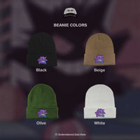 Gengar Anime Embroidered Beanie
