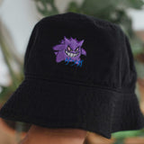 Gengar Anime Embroidered Bucket Hat