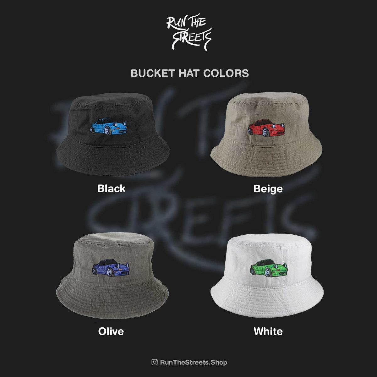 Mazda Miata JDM Car Embroidered Bucket Hat