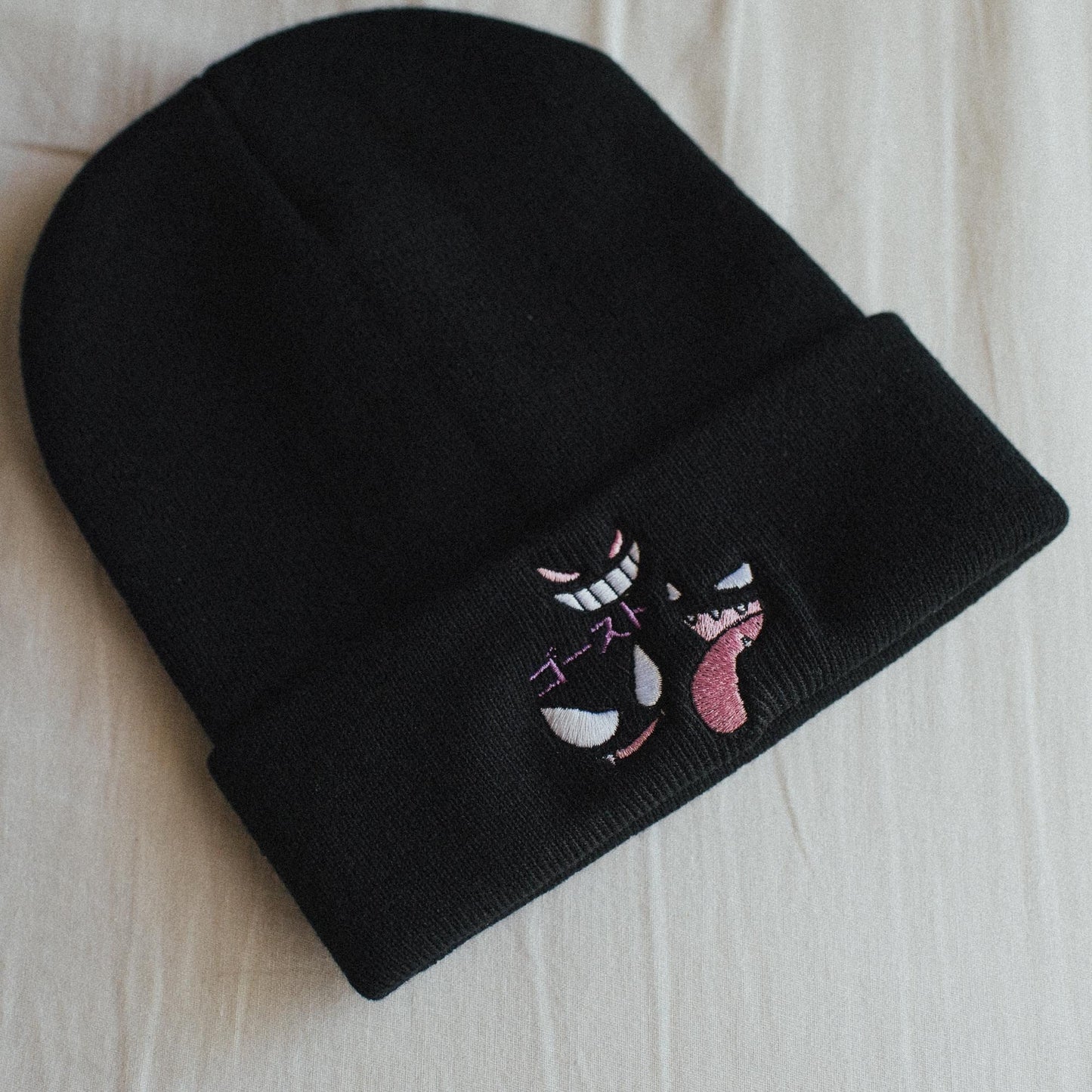 Ghost Type Anime Embroidered Beanie