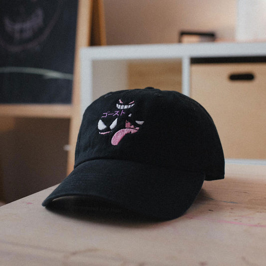 Ghost Type Anime Embroidered Hat (Gastly, Gengar, Haunter)