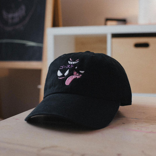 Ghost Type Anime Embroidered Hat (Gastly, Gengar, Haunter)