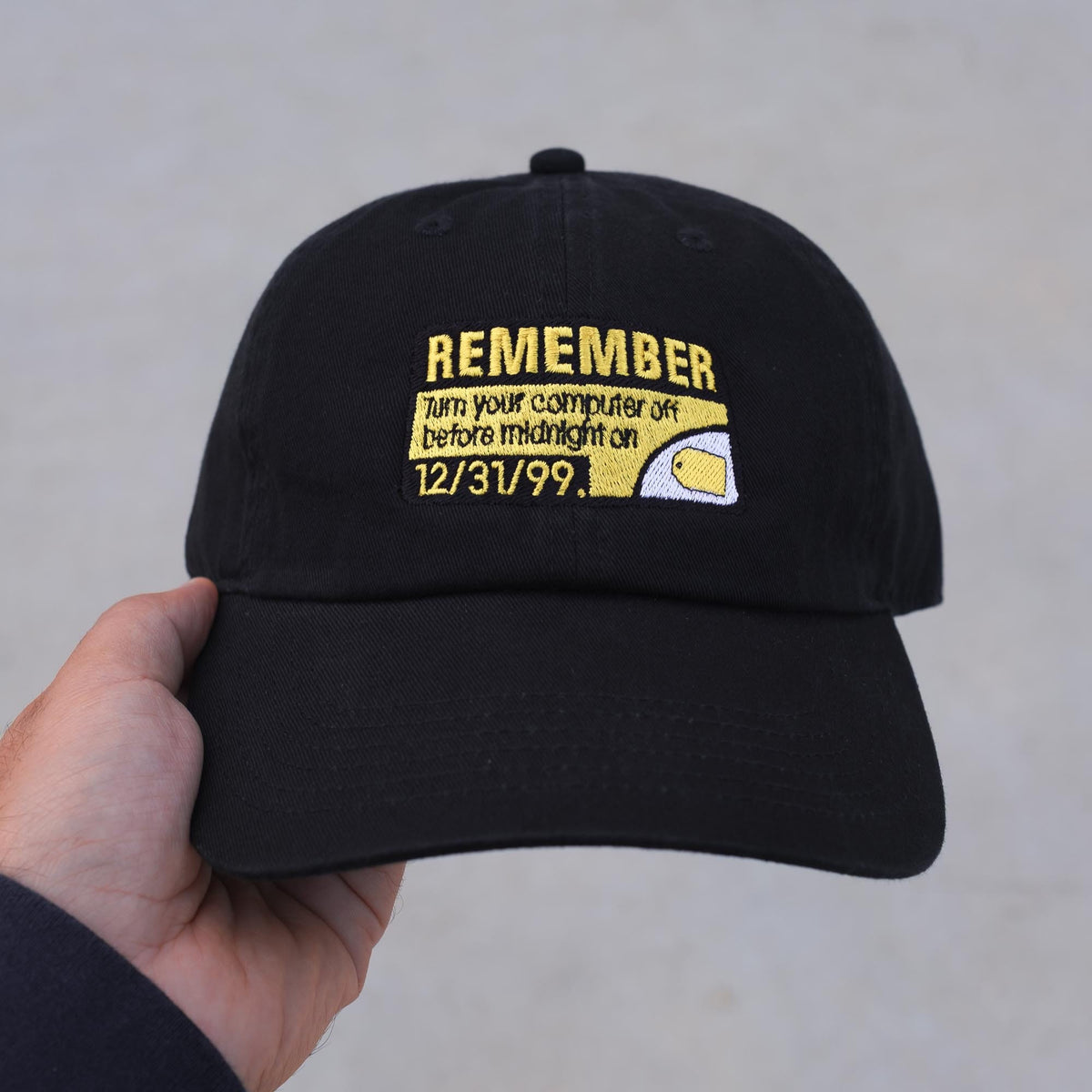 Turn your computer off Y2K Retro Embroidered Hat