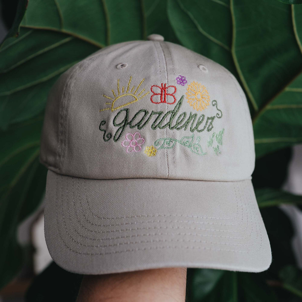 Gardener Botanical Embroidered Hat