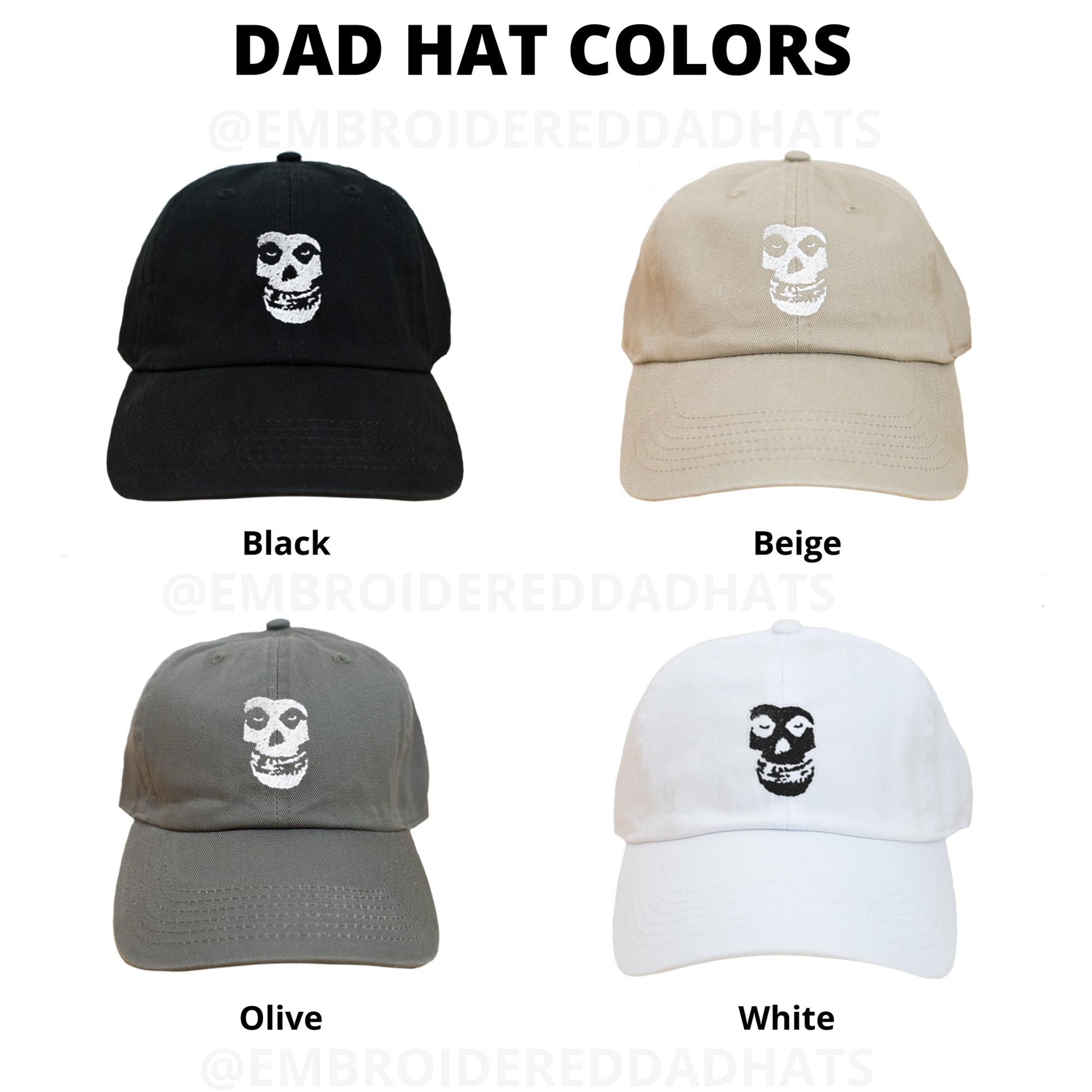 Crimson Ghost Embroidered Hat