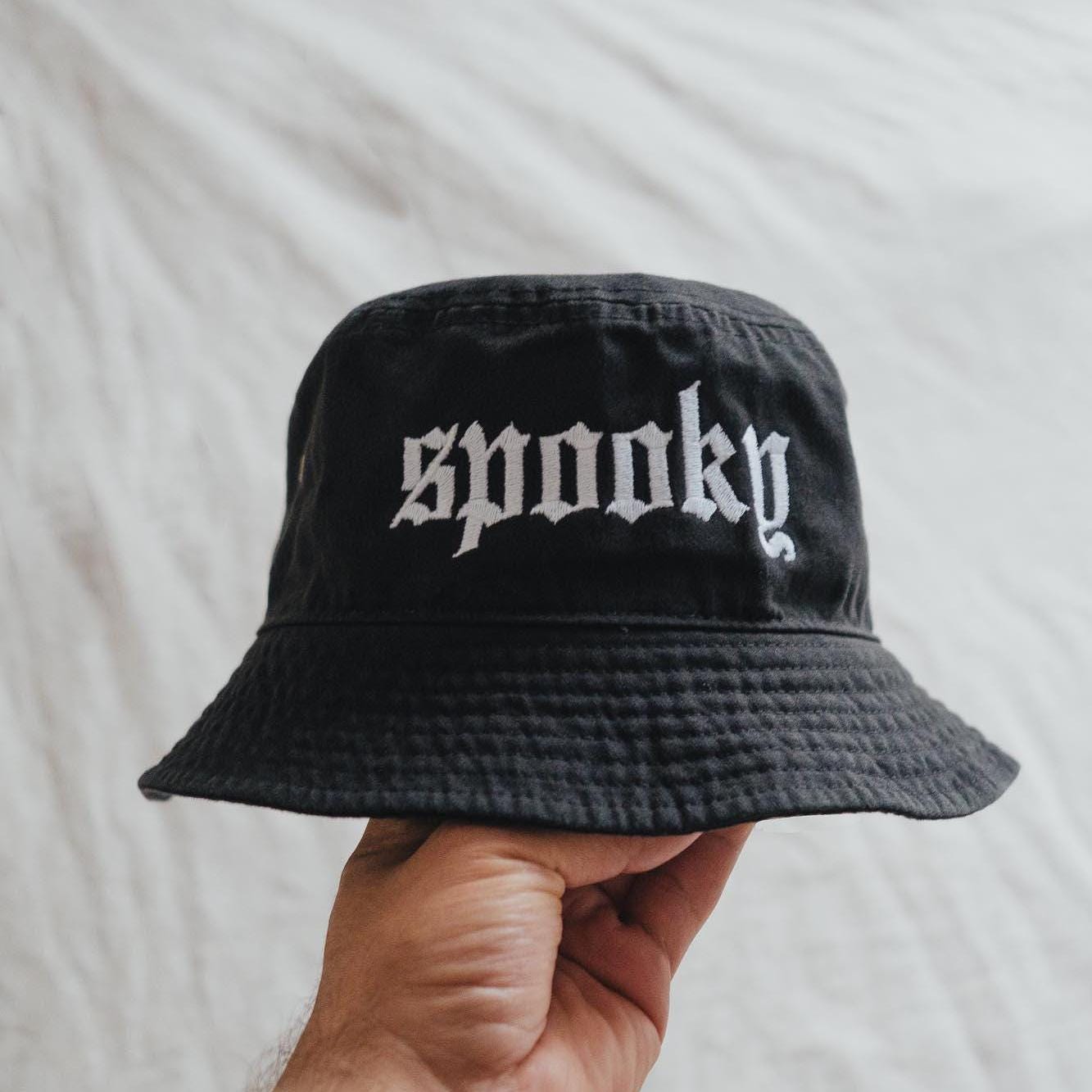 Spooky Embroidered Bucket Hat