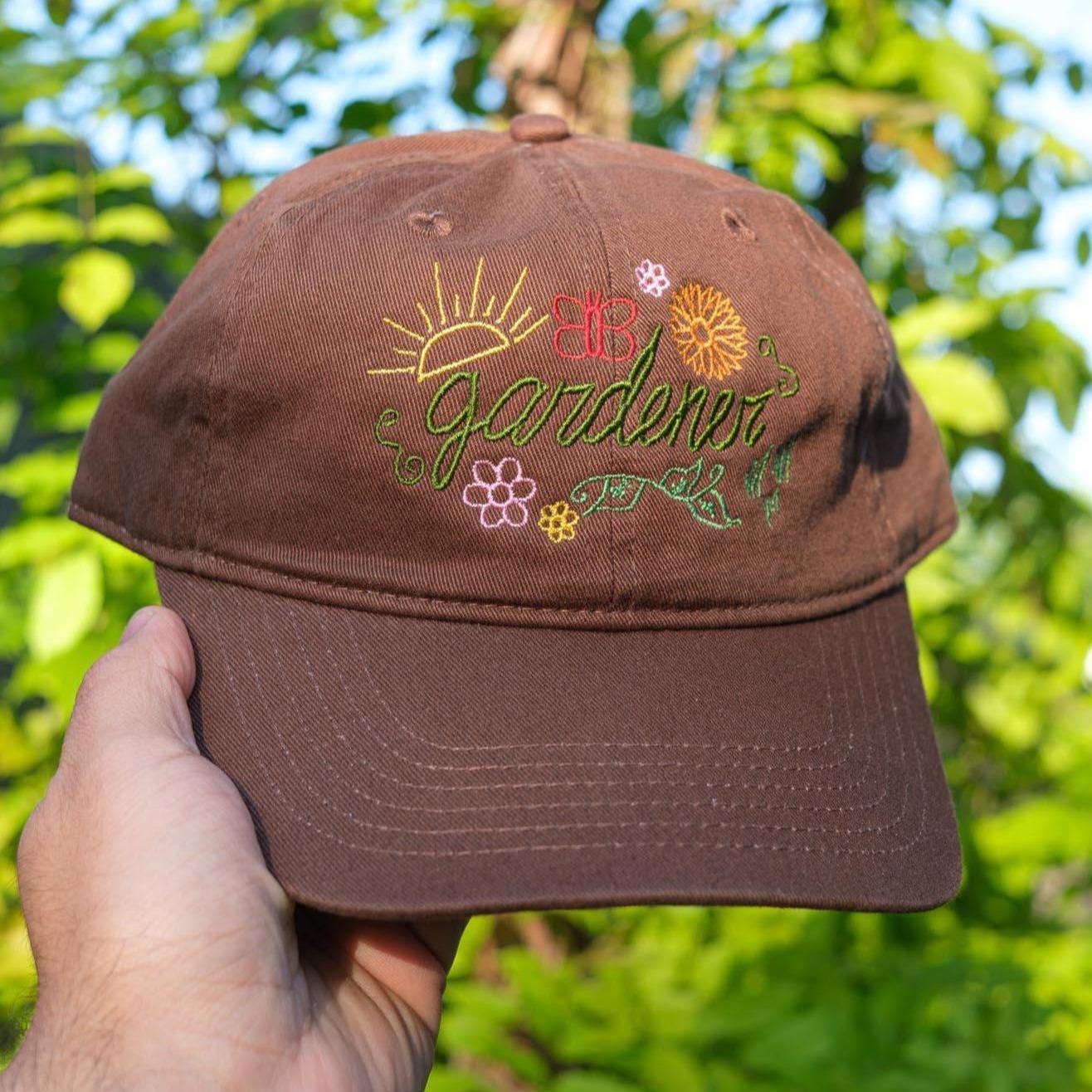 Gardener Botanical Embroidered Hat