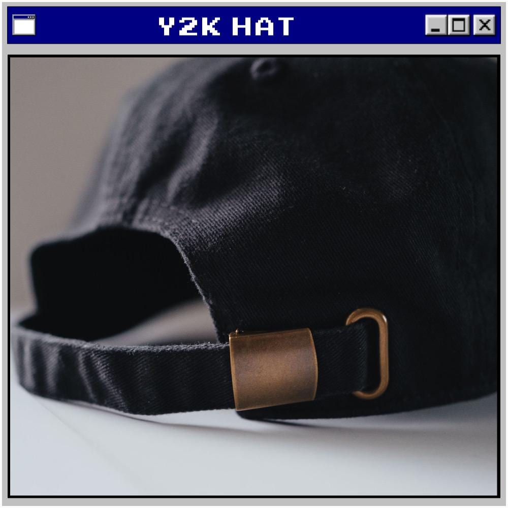 Turn your computer off Y2K Retro Embroidered Hat