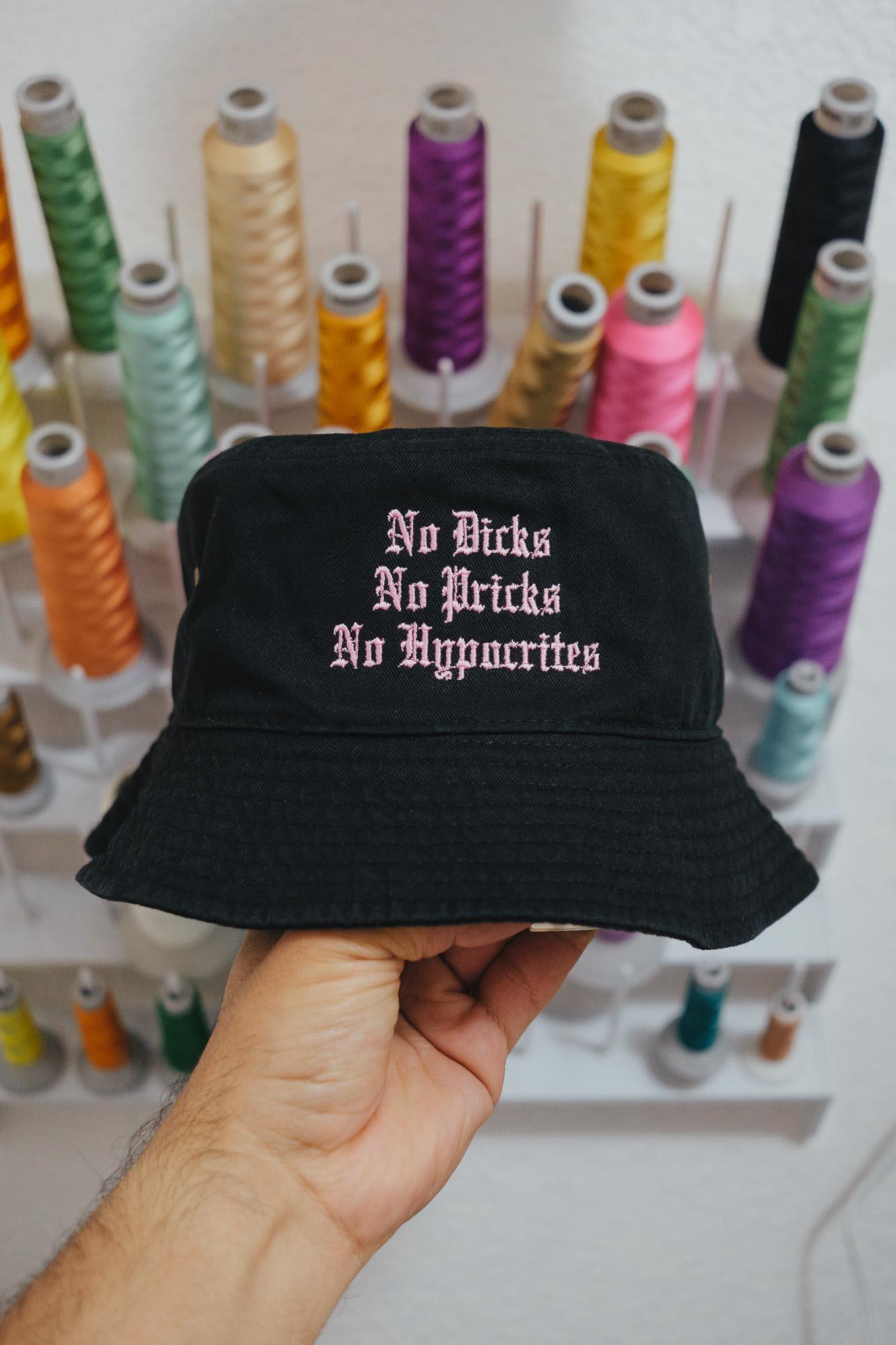 Custom Text Embroidered Bucket Hat