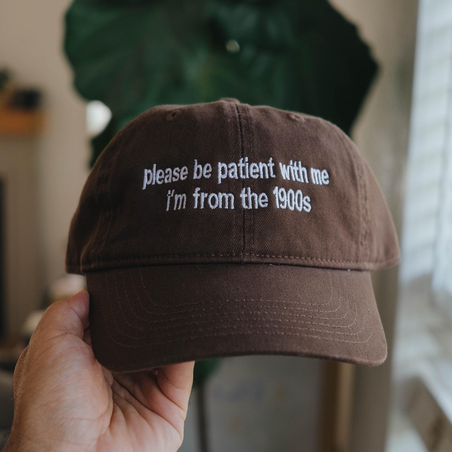 Please be patient i'm from the 1900s Funny Embroidered Hat