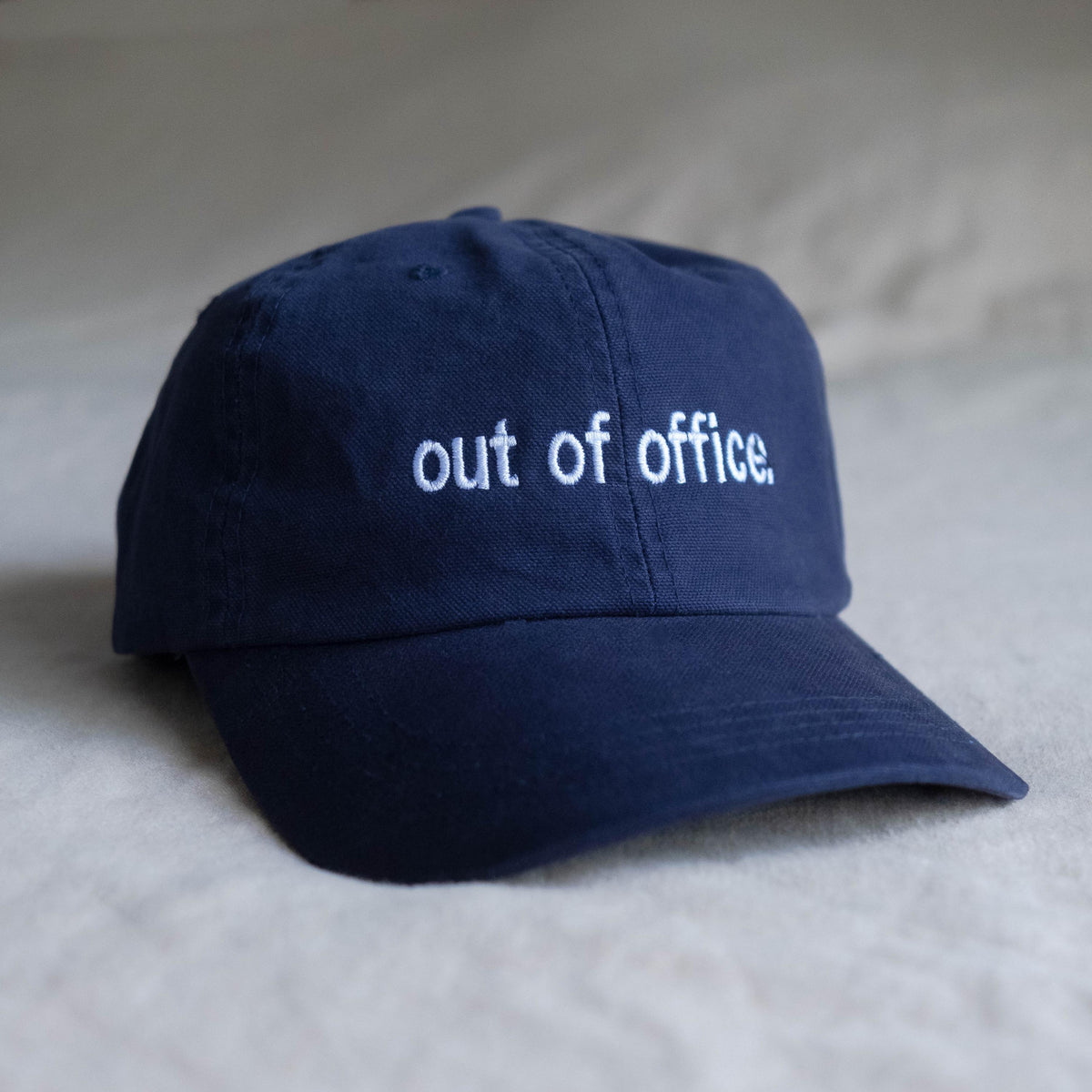 Out of Office Vacation Work Embroidered Hat Dad Cap