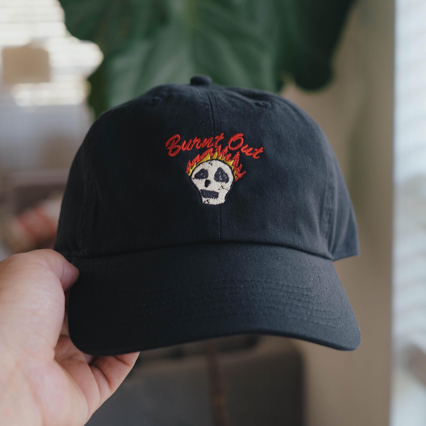 Burnt Out Embroidered Hat