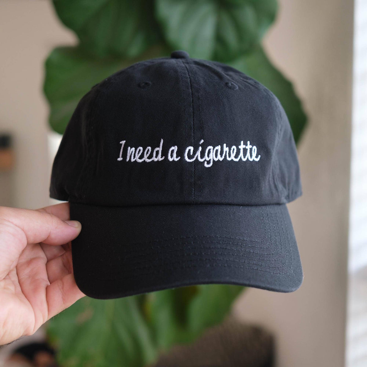 I Need a Cig Funny Embroidered Hat