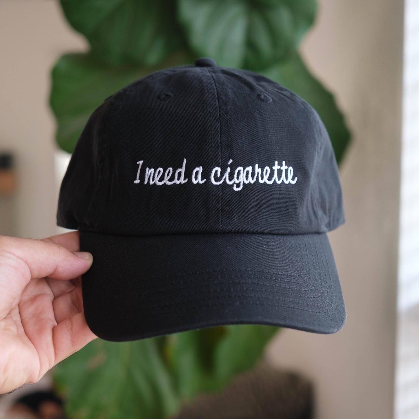 I Need a Cig Funny Embroidered Hat